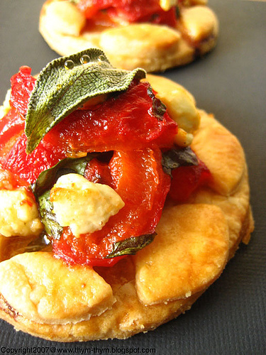 Plat : Tartelette aux poivrons rouges